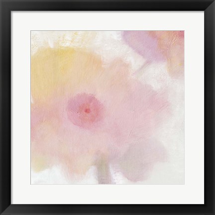 Framed Glowing Floral I Print