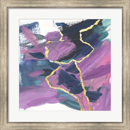 Framed Divided Violet IV Print