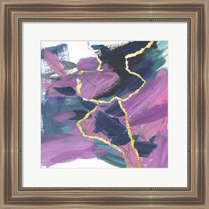 Framed Divided Violet IV Print