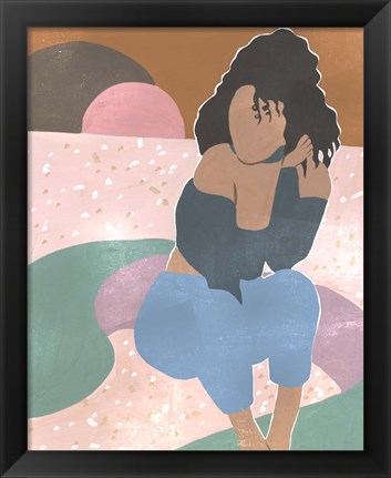 Framed Curly Lady II Print