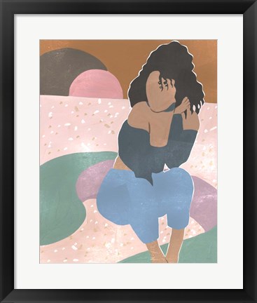 Framed Curly Lady II Print