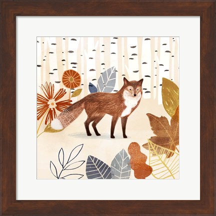 Framed Cozy Autumn Woodland I Print