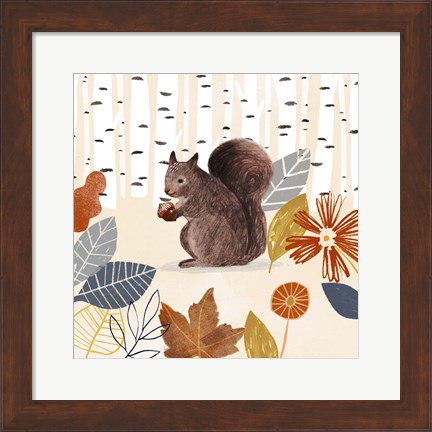 Framed Cozy Autumn Woodland IV Print