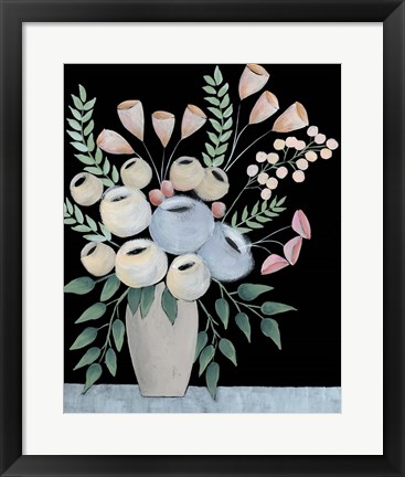 Framed Rosada Floral II Print