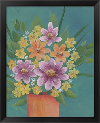 Framed Jubilant Floral III Print