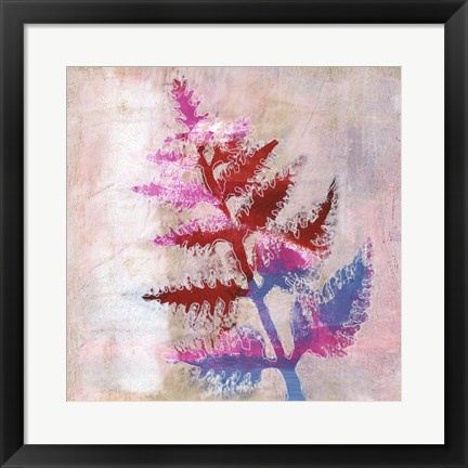 Framed Dappled Fern I Print