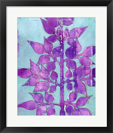 Framed Purple Planta I Print