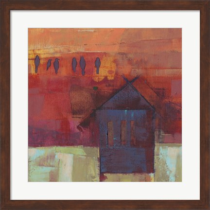 Framed Bird Barn Print