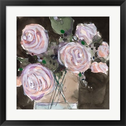 Framed Rose Clippings I Print