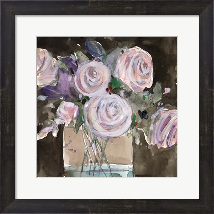 Framed Rose Clippings II Print