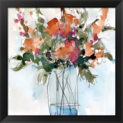 Framed Water Garden Still Life II Print