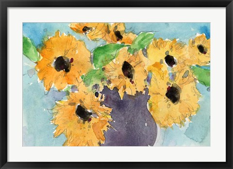 Framed Sunflower Moment I Print