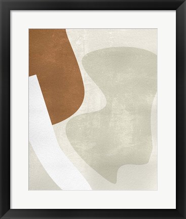 Framed Beige Stucture II Print