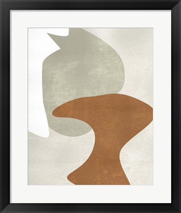 Framed Beige Stucture IV Print