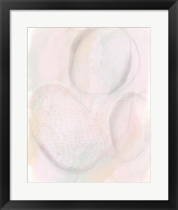 Framed Blush Ovale I Print