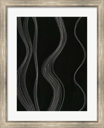 Framed Rippling Stitches I Print