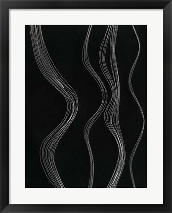 Framed Rippling Stitches II Print