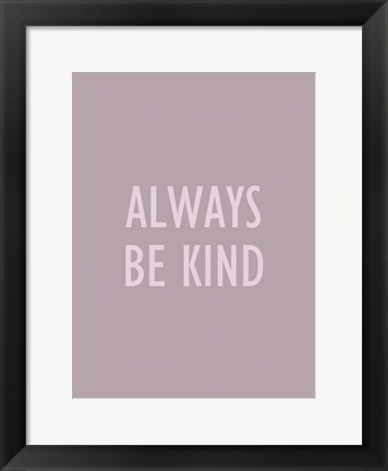 Framed Simple Sentiment II Print