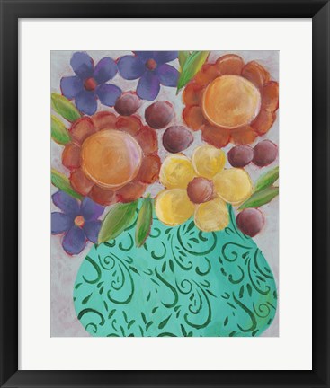 Framed Sunny Floral II Print