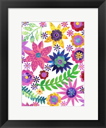 Framed Hippie Floral II Print