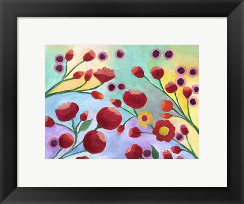 Framed Jambalaya Floral I Print