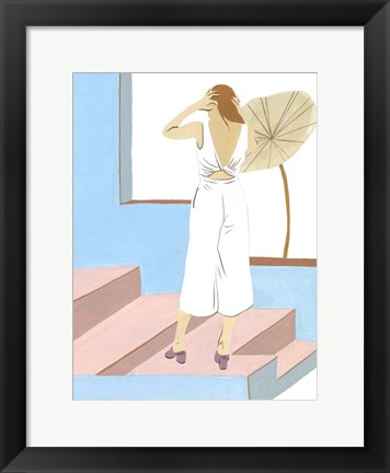 Framed Women in the Garden IV Print