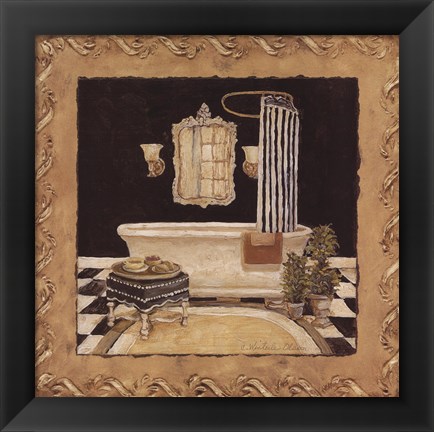 Framed Maison Bath II Print