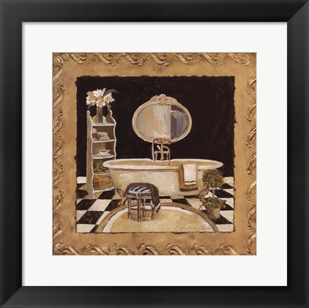 Framed Maison Bath III Print