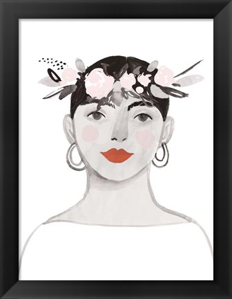 Framed Blossom Crown III Print