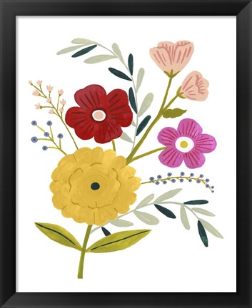 Framed Simple Flora IV Print