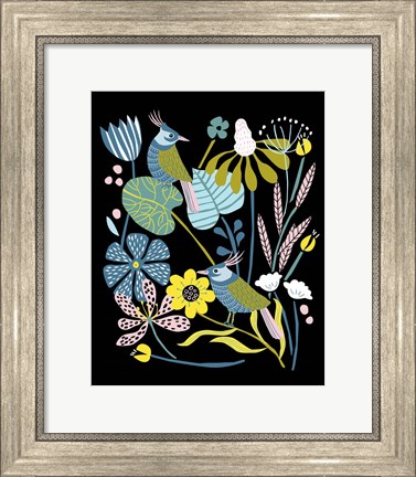 Framed Pleasure Garden I Print