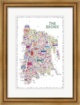 Framed New York Collection-Bronx Print