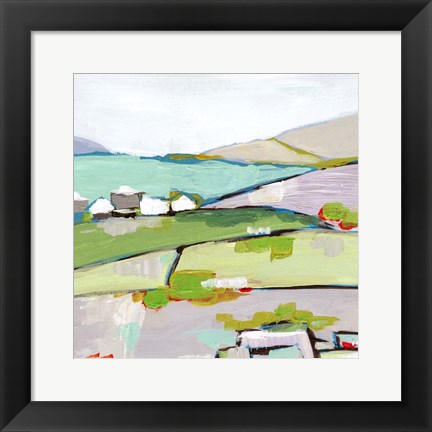 Framed Mountain Village II Print