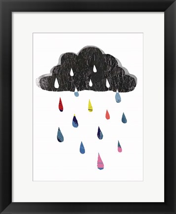 Framed Rainy Day Rainbow I Print