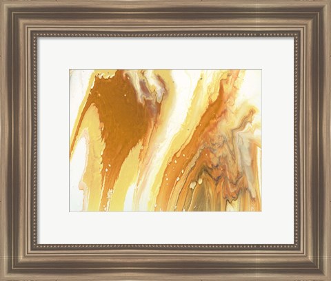 Framed Liquid Earth V Print