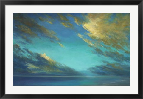 Framed Coastal Cloudscape Print