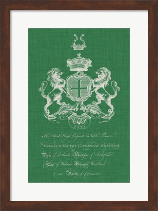 Framed Heraldry Pop III Print