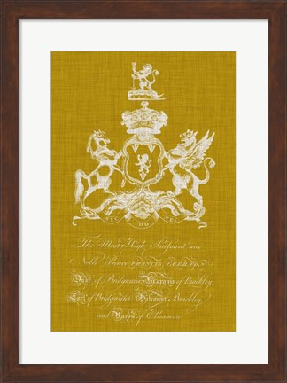 Framed Heraldry Pop IV Print