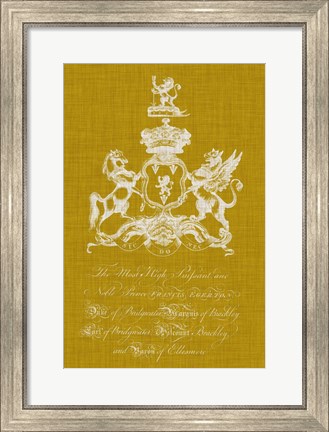 Framed Heraldry Pop IV Print