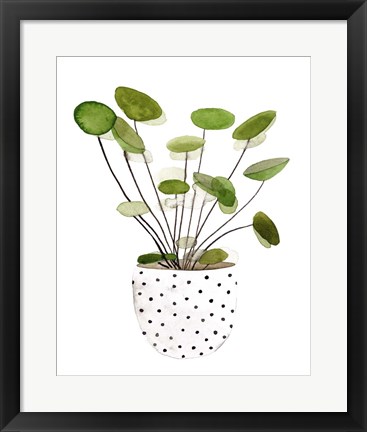 Framed Plant in a Pot II Print