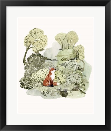 Framed Fox Glen I Print