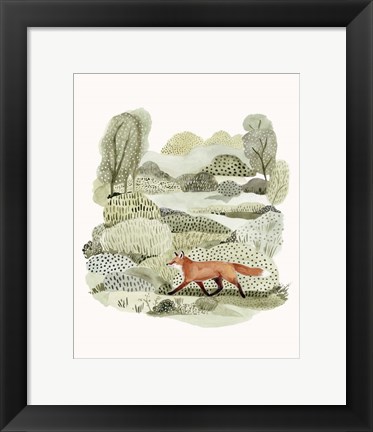 Framed Fox Glen II Print