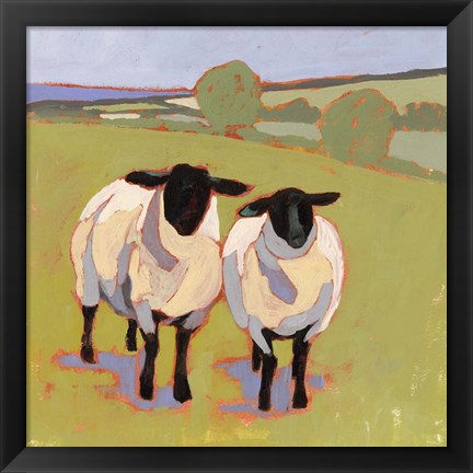 Framed Suffolk Sheep IV Print