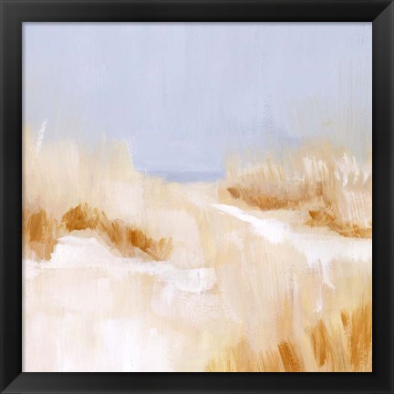Framed Beach Grass Impression I Print