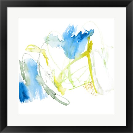 Framed Sea Scrawl I Print