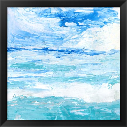 Framed Cerulean Sea I Print