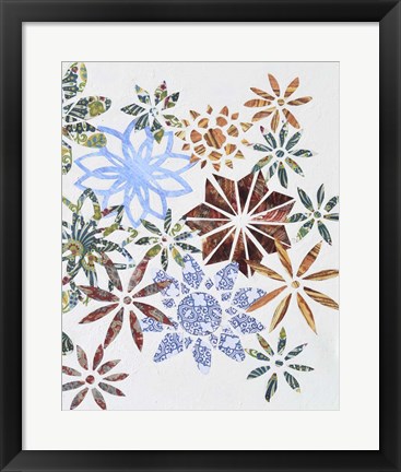 Framed Kaleidoscope Cut Outs II Print