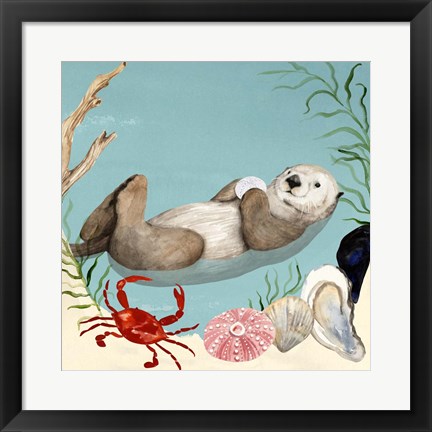 Framed Otter&#39;s Paradise I Print