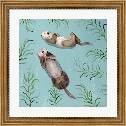 Framed Otter&#39;s Paradise IV Print