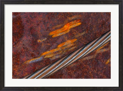 Framed Rust Abstract Print